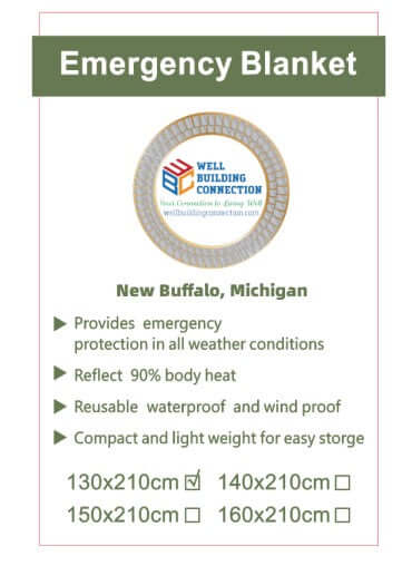 Well Building Connection Emergency Blanket -EMERGENCY PREPAREDNESS AND DEFENSE: SURVIVAL PLANS FOR WORKPLACE AND HOME