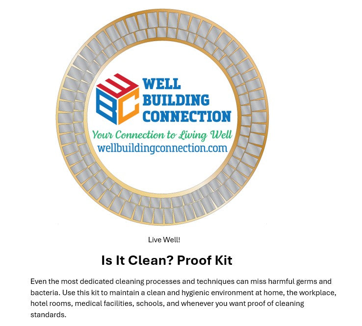 A colorful illustration of various germs and bacteria with a magnifying glass, symbolizing the detection of cleanliness. Is It Clean? Proof Kit - Ensuring Hygienic Standards Everywhere
Ensuring Hygienic Standards Everywhere
Maintaining cleanliness and hygiene is paramount, especially in today's world where the presence of harmful germs and bacteria can pose serious health risks. The "Is It Clean? Proof Kit" is designed to provide an extra layer of assurance. well building connection