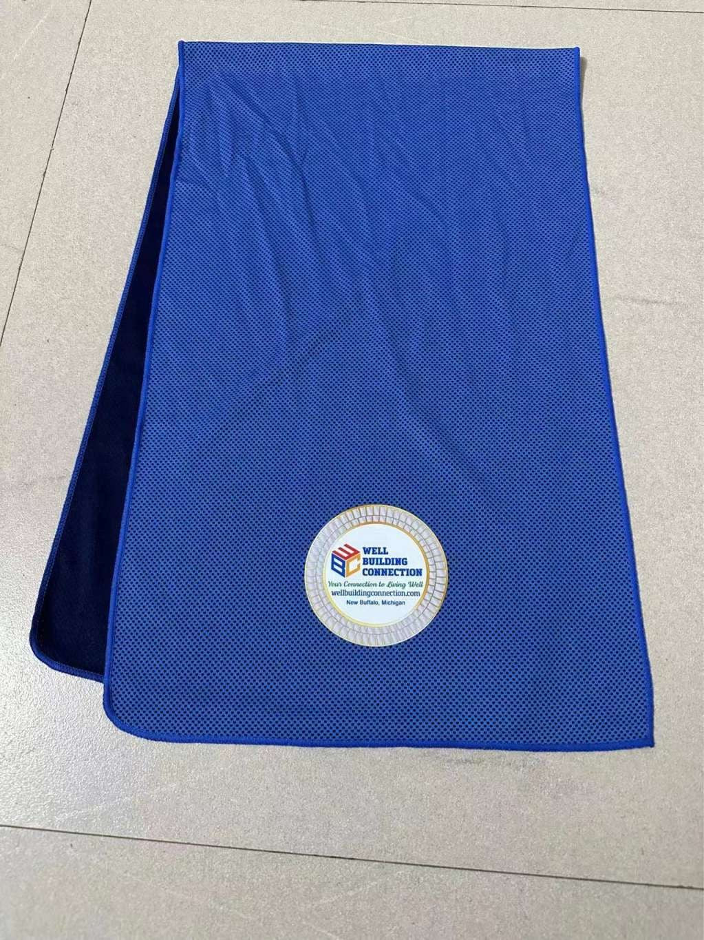 Blue Cooling Towels Ideal for any fitness activity whether indoor or outdoor. Fitness Cooling Towels at Well Building Connection