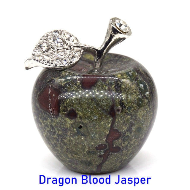 Apple Statue Healing Crystal Gemstone Natural Stone - Well Building Connection