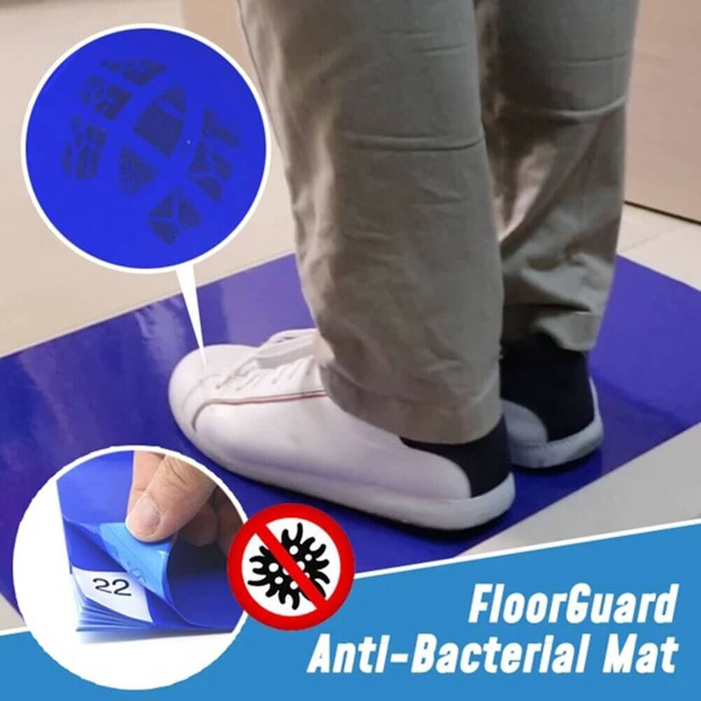Floormat program in place: Disinfecting Floor Mats; Sticky Mats; Shoe Cover Machines