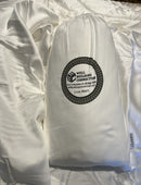 White comforter with a visible brand logo on a white background. Bamboo-Cotton Blend Luxury Sheet Set – Ultimate Comfort &amp; Elegance

Upgrade your sleeping experience with our Bamboo-Cotton Blend Luxury Sheet Set, designed to provide unmatched comfort, durability, and breathability. Crafted from a premium blend of bamboo viscose and high-quality cotton, these sheets offer the perfect balance of softness, strength, and sustainability, ensuring you get the best rest possible. 
Well Building Connection