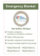 Well - Emergency Mylar Thermal Survival and Camping Blankets