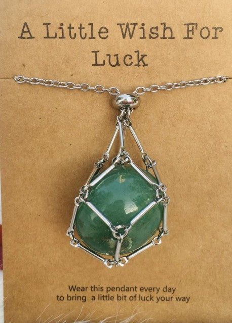 Quartz Stone Stainless Steel Pendants