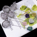 Tea Strainer With Natural Raw Crystals