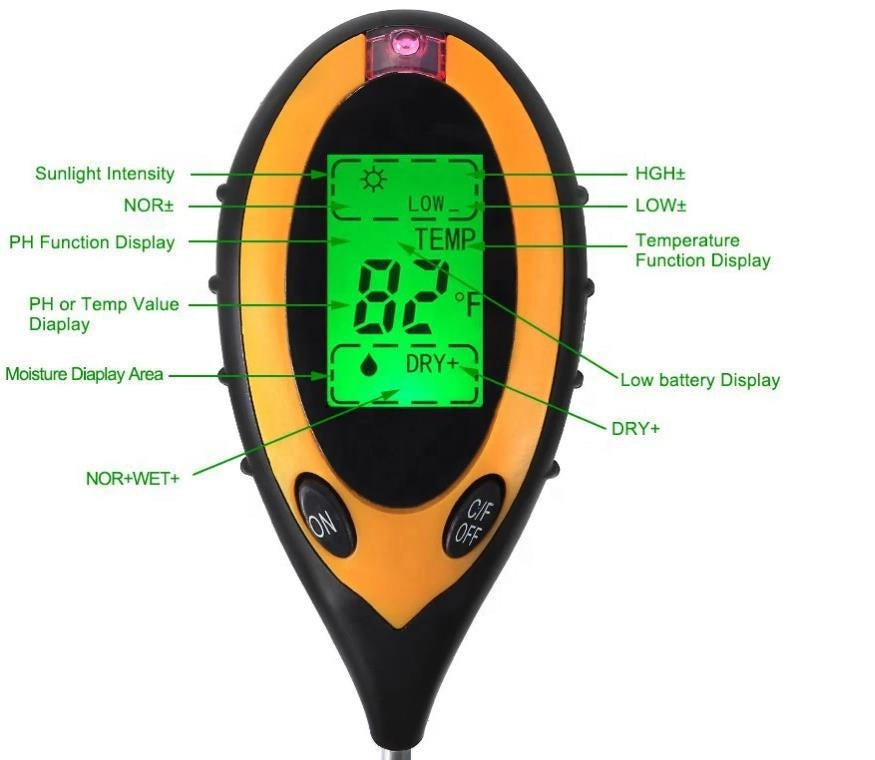 Well Building Connection Soil pH measurement device with a detachable battery, showing Soil pH Measurement Precision for Healthy Plants

Gardening is good therapy for your mind and body. Achieve optimal plant growth with the Soil pH Measurement Device, a must-have tool for gardeners, farmers, and plant enthusiasts. This device provides accurate soil pH readings, helping you maintain the right balance for healthier crops, flowers, and lawns.