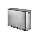 Premium Hands-Free Wastebasket With Closed Lid - Smart, Hygienic and Efficient; Three Sorting Compartments 60L