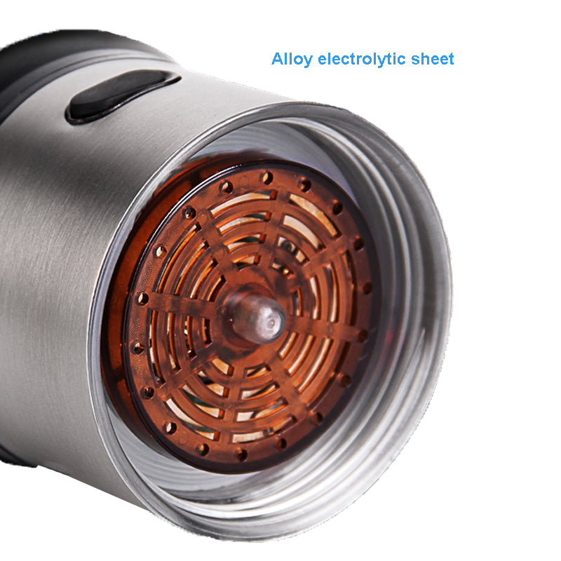 showcasing a blue water bottle with a filter compartment, surrounded by images depicting various people using the bottle or benefiting from its water. The bottle is depicted in use by different individuals in different settings, emphasizing its portability and versatility. Well building connection