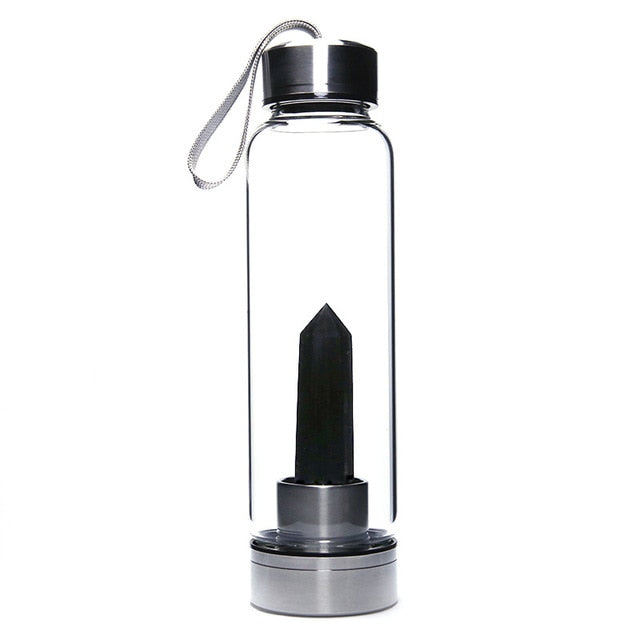 Natural Stone Gem Water Bottle - Well Building Connection