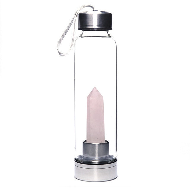 Natural Stone Gem Water Bottle - Well Building Connection