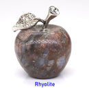 Apple Statue Healing Crystal Gemstone Natural Stone - Well Building Connection