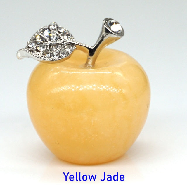Apple Statue Healing Crystal Gemstone Natural Stone - Well Building Connection
