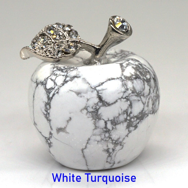 Apple Statue Healing Crystal Gemstone Natural Stone - Well Building Connection
